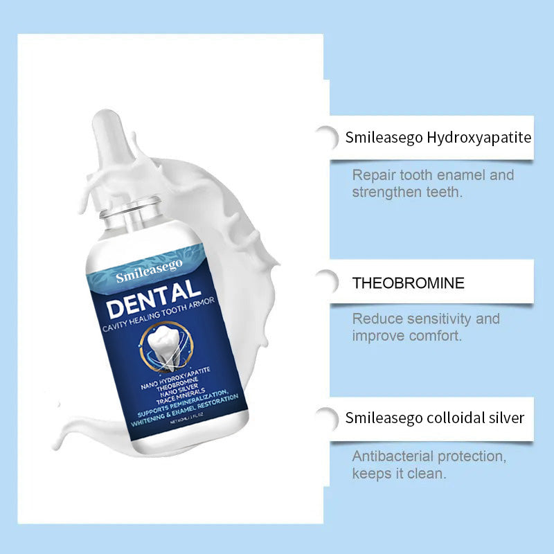 Smileasego Free-Fluoride Hydroxyapatite Tooth Armor Drops & Enamel Repair, Whitening &Fresh Breath