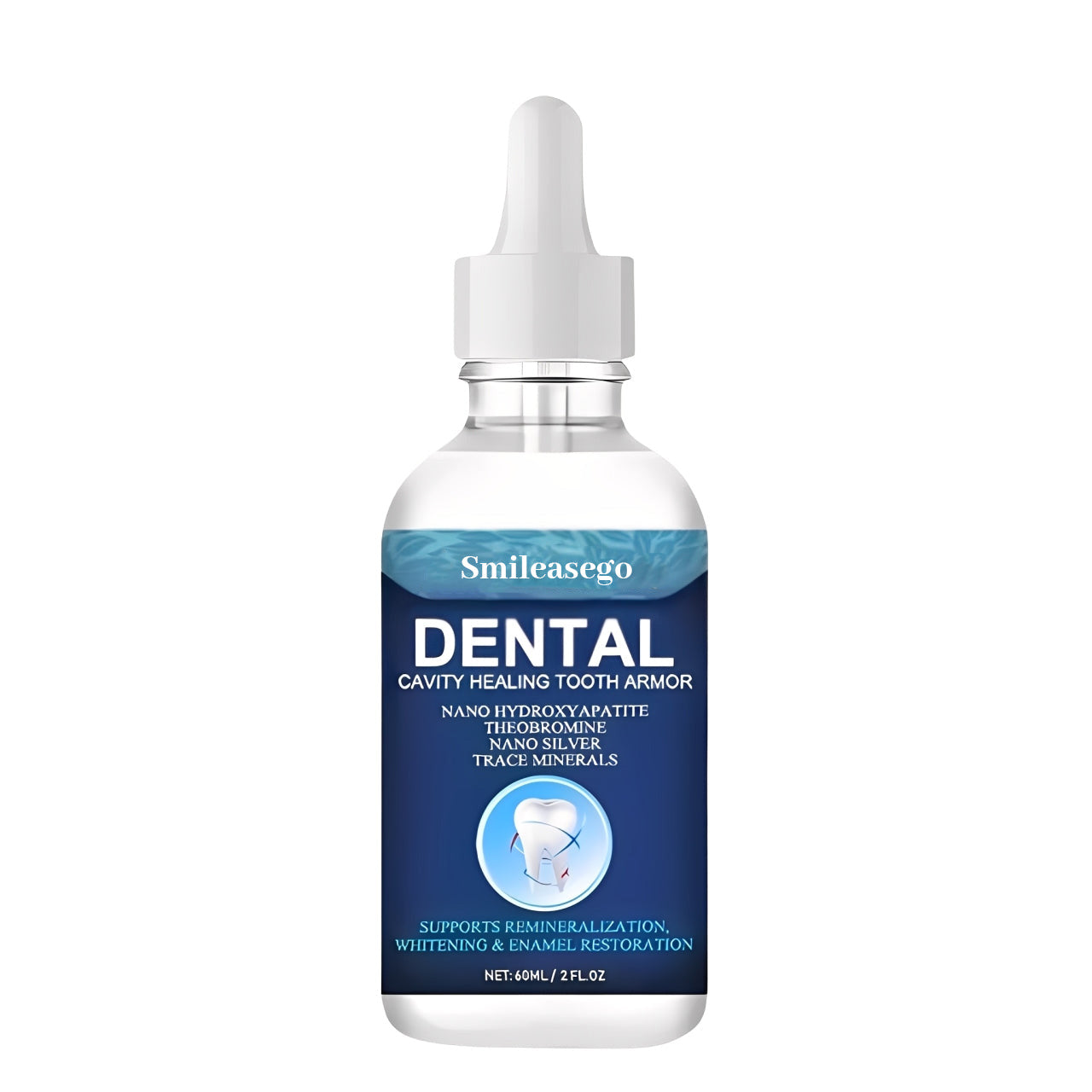 Smileasego Free-Fluoride Hydroxyapatite Tooth Armor Drops & Enamel Repair, Whitening &Fresh Breath